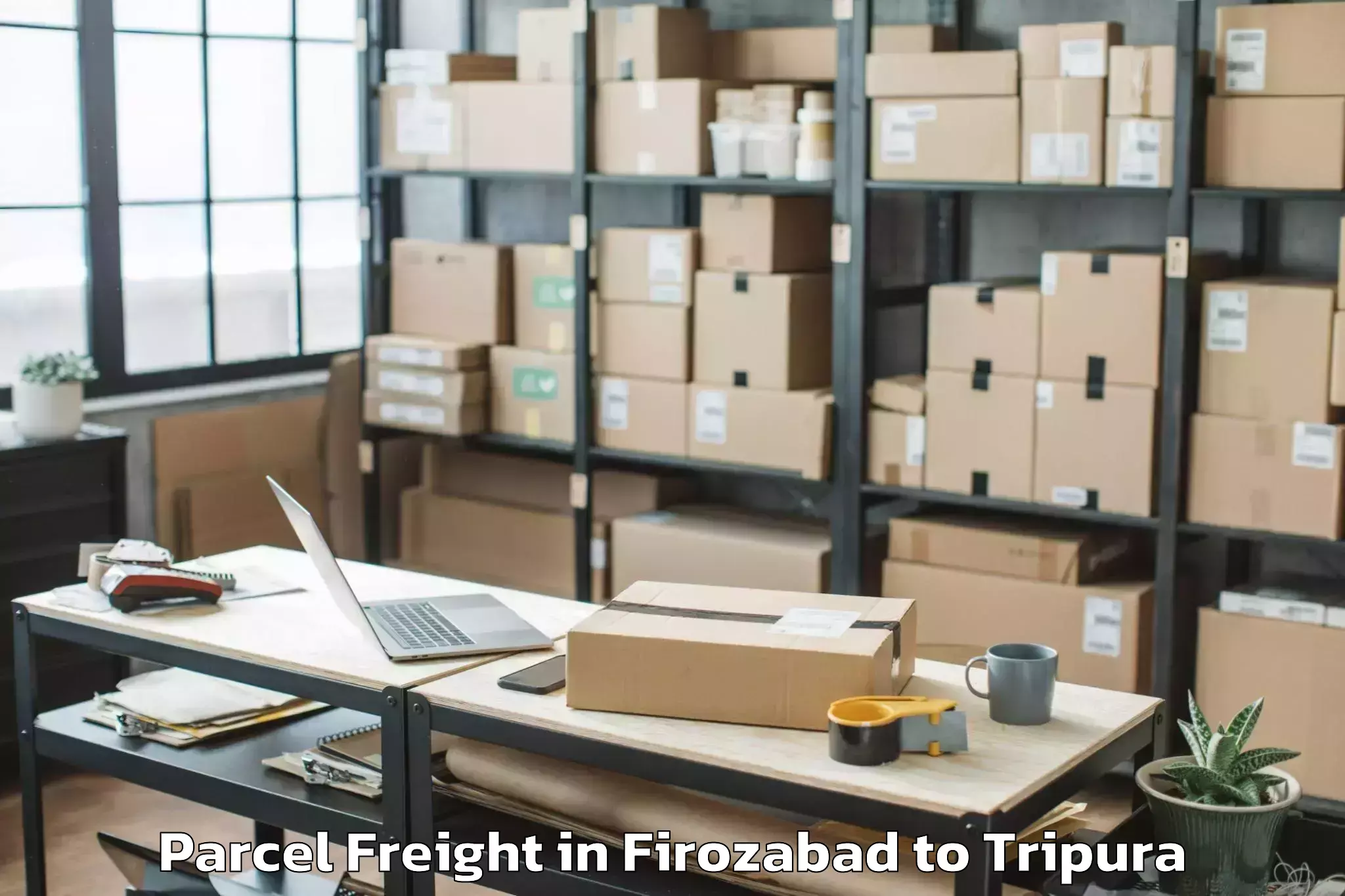 Firozabad to Udaipur Tripura Parcel Freight Booking